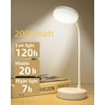 thumbnail image 4 of LINLIN Desk Lamp with 3 Color Modes Stepless Dimming Eye-Caring LED Table Lamps Rechargeable Night Light Touch Dimmable Bedside Lamps Reading Light for Home Office, 4 of 8