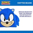 thumbnail image 3 of Concept One Sonic The Hedgehog Beanie Hat, Acrylic Knitted Winter Hat with Ears and Quills, Royal, One Size, 3 of 7