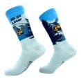 thumbnail image 2 of Men's Ski Ya Later Socks Funny Skiing Lodge Mountain Vacation Joke Footwear, 2 of 9