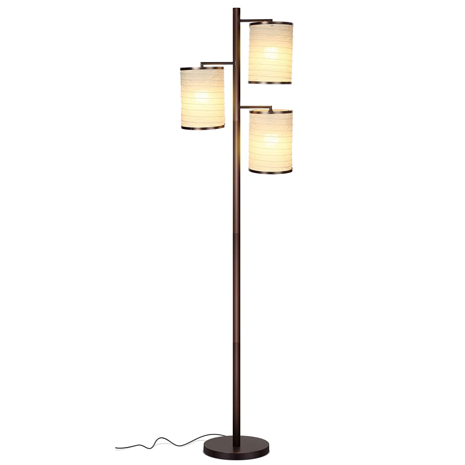 Brightech Liam Dimmable Lantern Tree Floor Lamp Light for Living Room