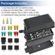 thumbnail image 3 of 12V Fuse and Relay Box Kit with 6 Slots Relay Block and ATC/ATO Blade Fuse with Metallic Pins Spade, 3 of 5
