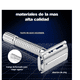 thumbnail image 3 of Rastrillo Clasico Barbero Desarmable Acero Inoxidable Full Xtellar Plateado, 3 of 3