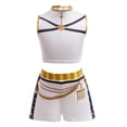thumbnail image 5 of 2026 New Halloween Popular Singers Idol Cosplay Costume, Stage Role Play Jumpsuit Full Set Costume, Cosplay Set Include Coat, Inner Wear, Pants, Halloween Outfits for 3-15 Years, 110(3-4 Years), 5 of 7