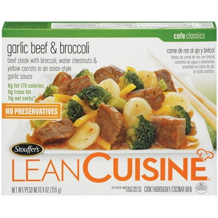Stouffer's Lean Cuisine Cafe Classics: Garlic Beef & Broccoli, 9 oz