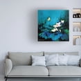 thumbnail image 3 of Canvas Wall Art - Thomas Leung 'Lotus Scent' Wall Art for Living Room, Bedroom, or Office Décor by Trademark Fine Art - 18 x 18 Inches, 3 of 4