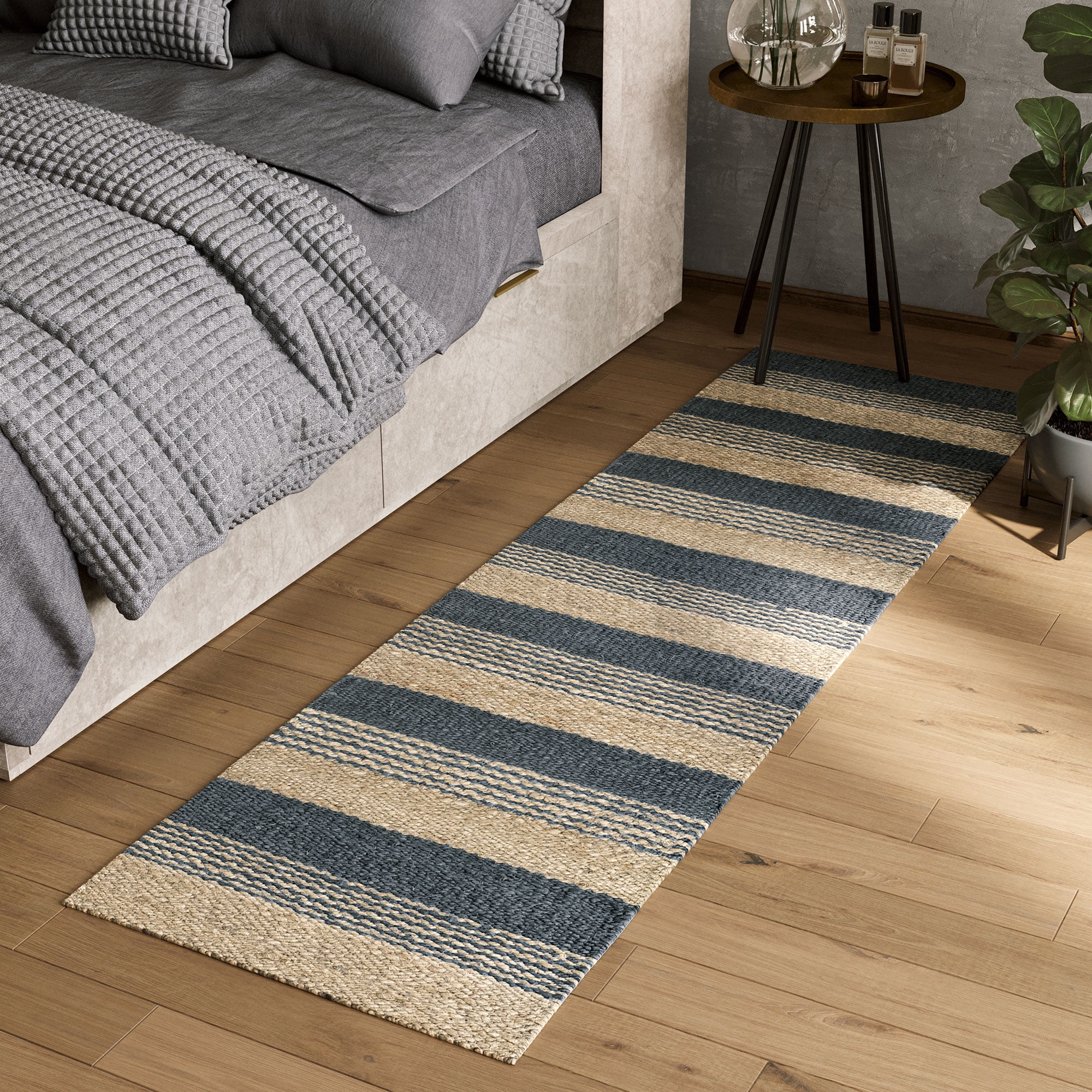 Barnyard Designs 2x7 Handspun Natural Indoor Jute Rug Runner, Small