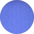 thumbnail image 1 of Ahgly Company Indoor Round Abstract Blue Contemporary Area Rugs, 7' Round, 1 of 4