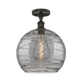 thumbnail image 6 of Innovations Lighting - Athens Deco Swirl - 1 Light Semi-Flush Mount In, 6 of 7