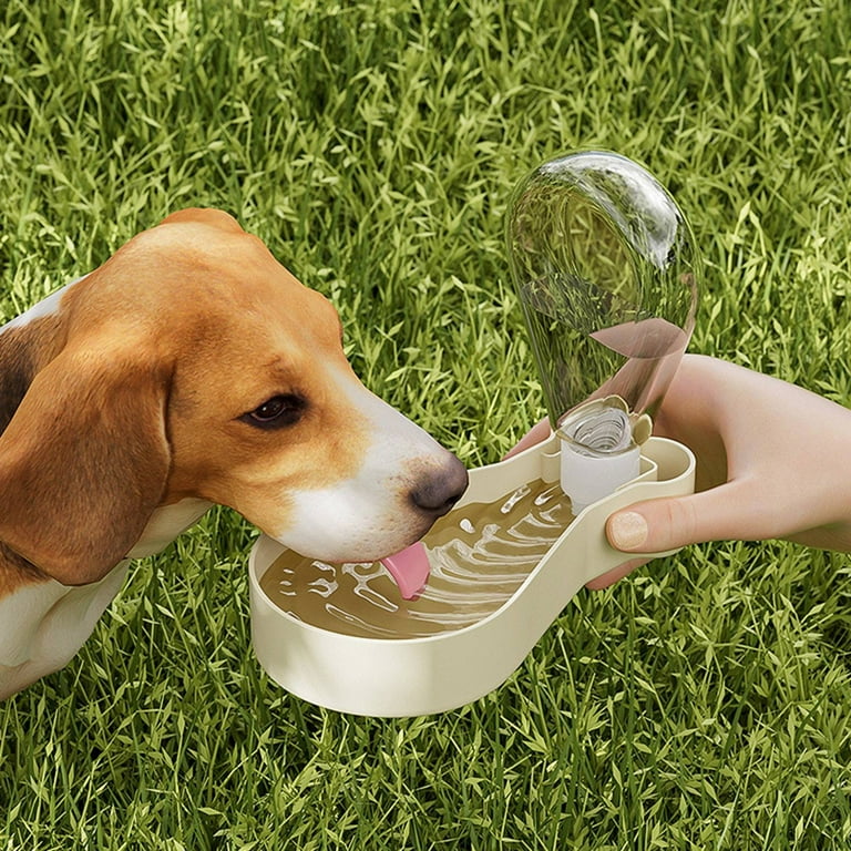 Pig Trough Feeder Pet Care Cup Dry Cat Food Auto Cat Feeder And Water Cat Dish Tray Two In One Food Bowl For Dogs When Going Out Portable Kettle Pet Microchip Feeder