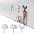 thumbnail image 3 of 3 ganchos autoadhesivos de pared para colgar llaves, batas, abrigos y bolsos. Blanco, 3 of 9