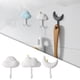 thumbnail image 3 of 3 ganchos de pared impermeables para colgar en la pared. Blanco, 3 of 9