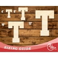 thumbnail image 3 of Unfinished Wood Varsity Team Font - T Shape | DIY Craft Cutout 18" / 1/8", 3 of 3