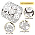 thumbnail image 3 of Juego de 6 anillos para servilletas, servilletero hueco de Metal, anillo para servilleta para Halloween, Navidad, mesa de comedor de boda, 3 of 5