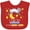 Red, variant on Inktastic I Love My Mama to the Moon and Back Cute Sheep Boys or Girls Baby Bib