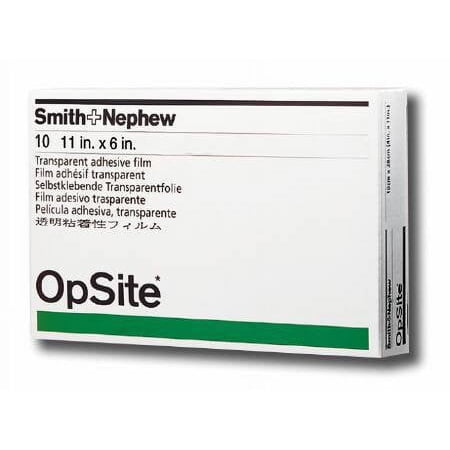 Opsite Transparent Adhesive Dressing 11" x 6", Waterproof Film, (10 Each)