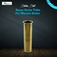 thumbnail image 2 of MARINE CITY Brass Drain Tube Corrosion Resistant Easy Functional and Smooth Design, 1 x 3-1/2 Inches, for Boats  Marines  Transom  Motor Well  Live Well  Baitwell Fishing Boating Pack of 1, 2 of 7