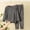 Gray, variant on WAVSUF Girls Outfit Sets 2 Piece Long Sleeve Fleece Top and Pants Winter Warm Home Clothes Brown 7-8