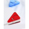 thumbnail image 3 of 10pcs/Pack Mixed Color Plastic Triangle-Shaped Clips / Folders (For Documents Or Paper), 3 of 5