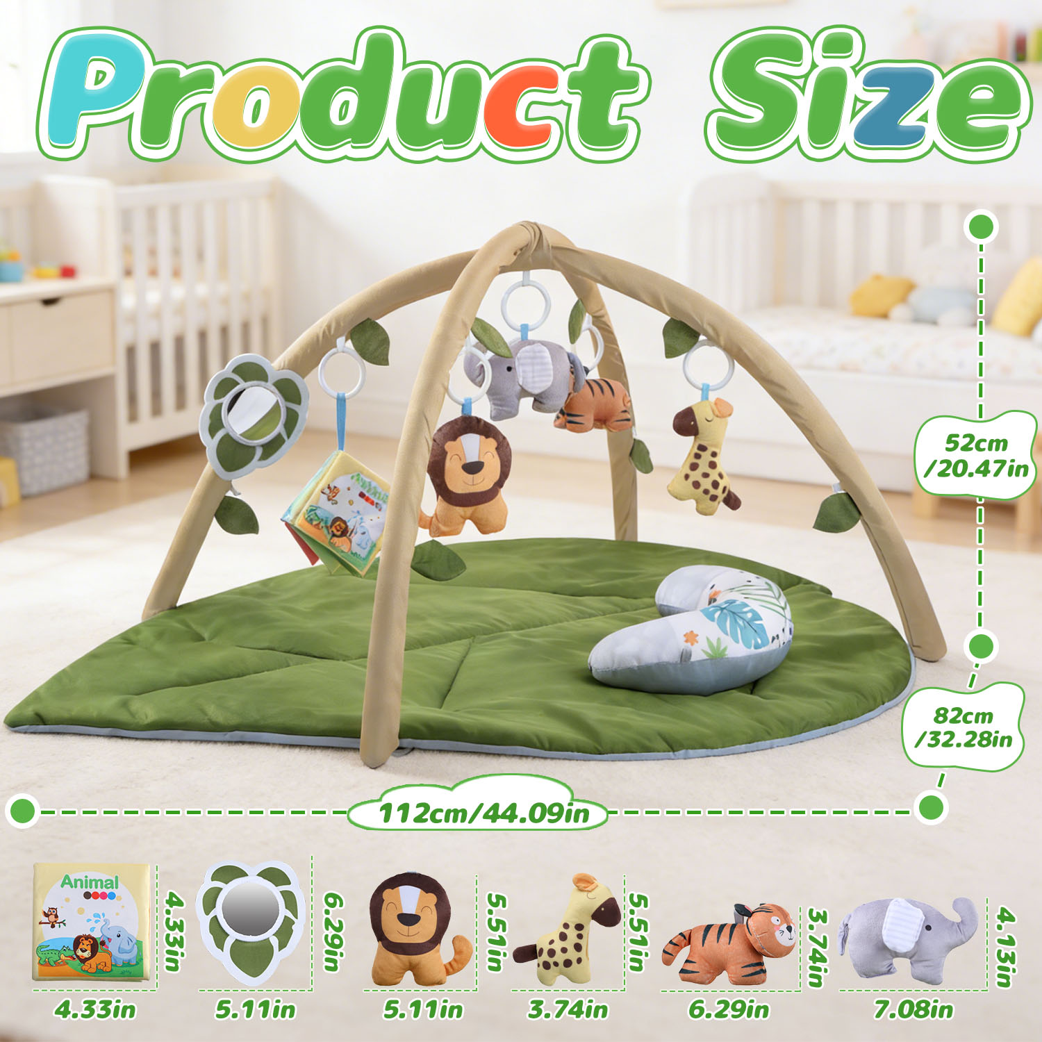 JoyStone Leaf-Shaped Baby Gym Play Mat photo 5