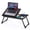 Black, variant on Foldable Laptop Desk,Portable Lap Desk with Cup Holder and Phone Stand, Split Design Bed Table Tray for Working,Reading,Eating on Bed Sofa Floor,Black
