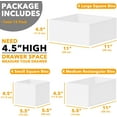 thumbnail image 6 of SpaceAid Drawer Organizer for Clothes, Dresser Drawer Organizer, 12 Pack, White, 6 of 6