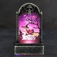 thumbnail image 2 of BNNG Halloween Tombstone Yard Sign Decorations Outdoor, Glow in the Dark Halloween Tombstone Lawn Sign with Stakes, Halloween Props for Yard Garden Outdoor Halloween Party Decor, 2 of 2