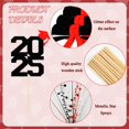 thumbnail image 3 of GuassLee Graduation Decorations Class of 2025 23pcs Black and Red Grad Glitter Centerpiece Sticks Table Toppers Decor with Metallic Foil Spray Star Grass for 2025 College High School Congrats Grad Su, 3 of 8