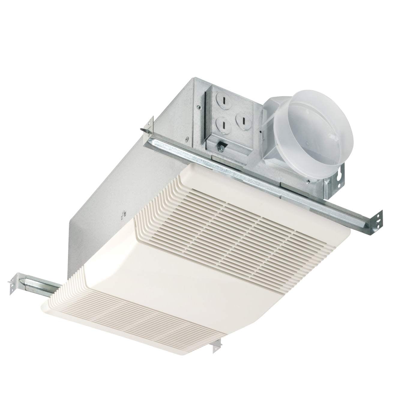 Broan-NuTone 100HFL Directionally-Adjustable Bath Fan with Heater and Fluorescent Light