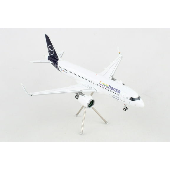 Gemini G2DLH1198 1-200 Scale Reg No.D-AINY Lovehansa Lufthansa Airplane for A320Neo
