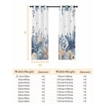 thumbnail image 6 of Blue Starfish Coastal Blackout Curtains for Bedroom, Eucalyptus Summer Nautical Shell Ocean Thermal Insulated Kitchen Drapes with Grommets, Light Blocking Window Treatment, 2 Panels 52" x 84", 6 of 7