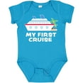 thumbnail image 3 of Inktastic My First Cruise with Cruise Ship and Palm Trees Boys or Girls Baby Bodysuit, 3 of 5