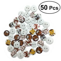 Raindrops 50pcs Assorted Color Wooden Buttons for Sewing Clothes 20mm