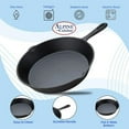 thumbnail image 2 of Alpine Cuisine Pre-seasoned Cast Iron Frypan 10-Inch - Black Cast Iron Frypan - Durable, Heavy Duty Cooking Pans - Multipurpose Use Kitchen Pans, 2 of 8