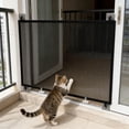 thumbnail image 2 of Extra Wide No Drill Pet Barrier, Foldable Pet Gate for Large Openings, Zippered Door for Easy Access, Escape Proof Indoor Fence for Cats and Dogs, Durable Home Protection, 2 of 6