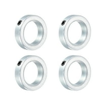 Uxcell Shaft Collar, 7/8" Bore Zinc Plated Carbon Steel Set Screw Clamping Collars Silver Tone 4 Pack