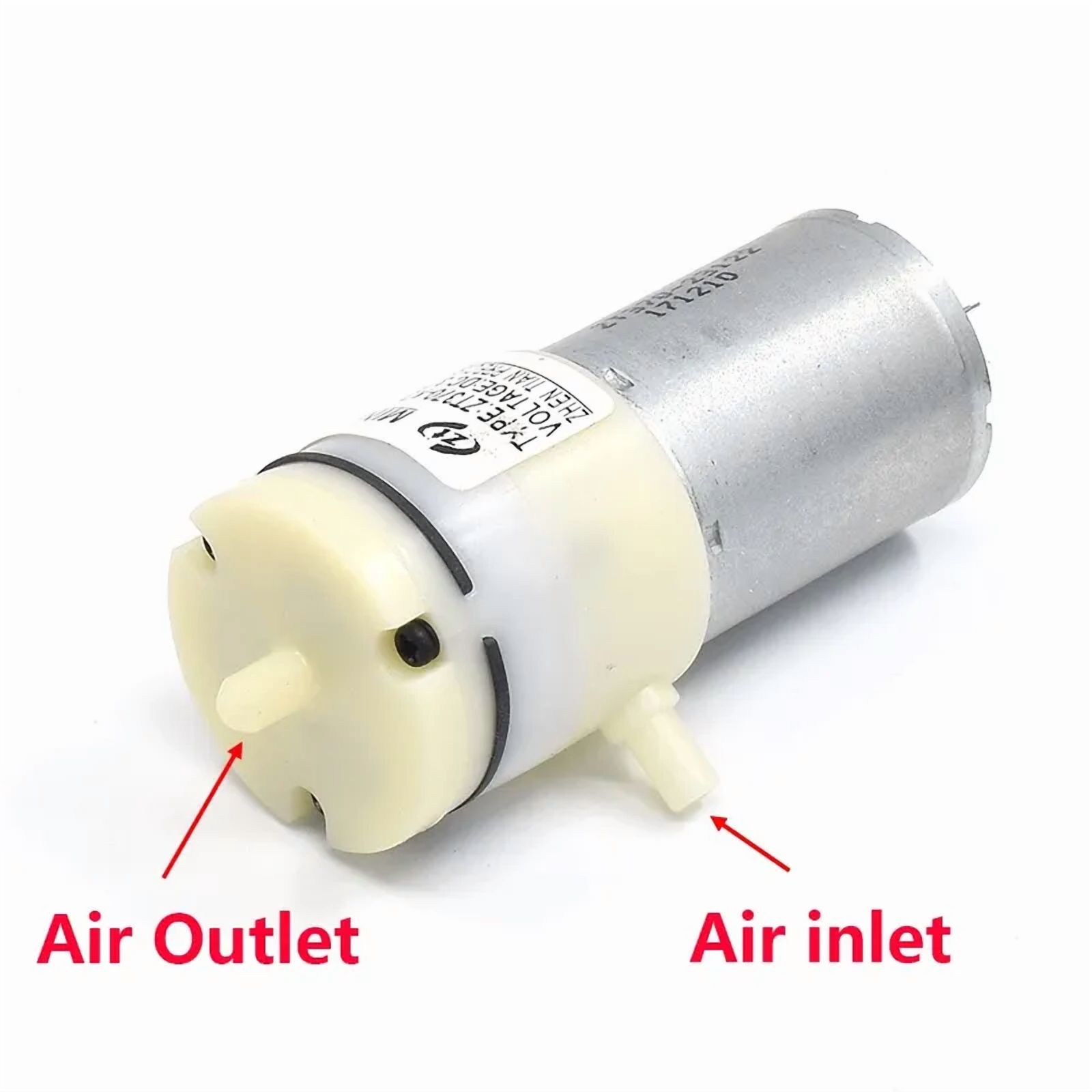 DC 3V 3.7V 5V Mini 370 Motor Diaphragm Air Vacuum Pump Small Negative Pressure Suction Pump DIY Breast Pump Inflator Aquarium