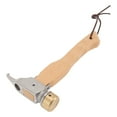 thumbnail image 1 of Martillo para acampar, Mini mango de madera, diseño de cabeza con orificio, martillo multifuncional portátil con cordón de cobre y acero inoxidable, 1 of 10