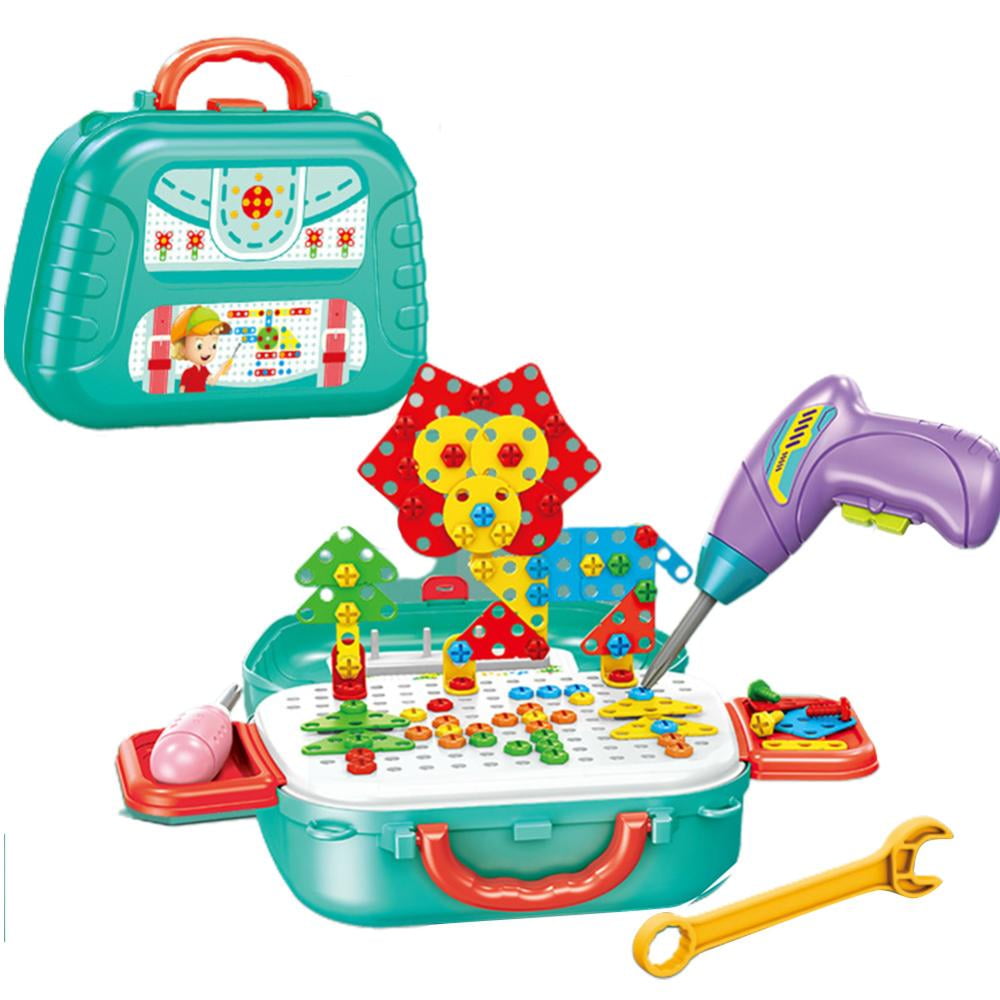 Esaierr Kids Tools Toy Set with Electric Toy Drill Chainsaw，kids