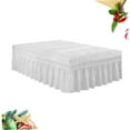 thumbnail image 3 of CRAFTHROU bedskirts king Bed Shirt Polyester Dust Ruffle for Home Adults 1Set, 3 of 8