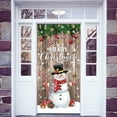 thumbnail image 6 of Taicans Merry Christmas Door Cover - Santa & Reindeer Holiday Decor,Waterproof Christmas Door Banner,Outdoor/Indoor Christmas Decorations,Winter Wonderland Christmas Door Decorations,71x35in, 6 of 6