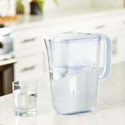 Great Value Water Filter Pitcher, BPA-Free, Certified to NSF/ANSI 42&53,7Cup Capacity, Digital Timer Indicator,HS528N White