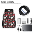thumbnail image 6 of Fotbe Red Mushrooms Travel Laptop Backpack, Business Slim Sturdy Laptops Backpack, Water Resistant College School Computer Bag Gift for Men & Women Fits 15.6 Inch Notebook, 6 of 8