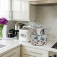 thumbnail image 4 of Blue Broccoli Pressure Cooker Cover Farmhouse Rustic Floral Retro Victorian Style Dust Cover for Kitchen Appliances with Top Handle & Storage Pockets, Fits 8 Quart Instant Pot, Air Fryer, Crock Pot, 4 of 9