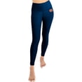 thumbnail image 4 of Women's Kadi Brand Navy Auburn Tigers Buttery Soft Midi Bra & Leggings Set, 4 of 6