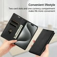 thumbnail image 5 of Allytech iPhone 12 Pro Max Wallet Case, Premium PU Leather RFID Blocking Cards Holder Flip Cover Stand Shockproof Anti-Scratch Phone Case for Apple iPhone 12 Pro Max - Black, 5 of 6