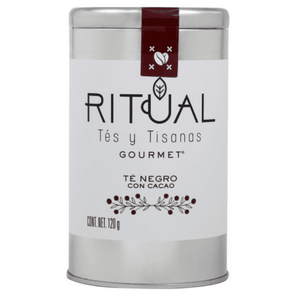 Ritual Gourmet Té negro con cacao Lata de 120 gramos Ritual Gourmet Tés y Tisanas Ritual Gourmet Té negro con cacao
