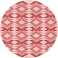 thumbnail image 1 of Ahgly Company Tapis Rond Lavable en Machine Intérieur Transitionnel Rose, 6 Pieds Rond, 1 of 7