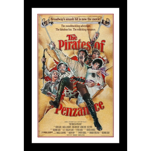 PIRATES OF PENZANCE - 11x17 Framed Movie Poster