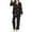 Black, variant on Aoiroe Satin Womens Pajama Sets Womens Winter Pajamas Lounge Sets For Women Plus Size Sets For Women Lounge Sets For Women Matching Pajama Pants Valentines Pajamas For Women Silk Pajamas Black L
