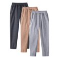 thumbnail image 3 of Mens Sweatpants, Awwp 3 Piece Casual Sweatpants Solid Color Running Fitness Pants for Men Coffee S, 3 of 3